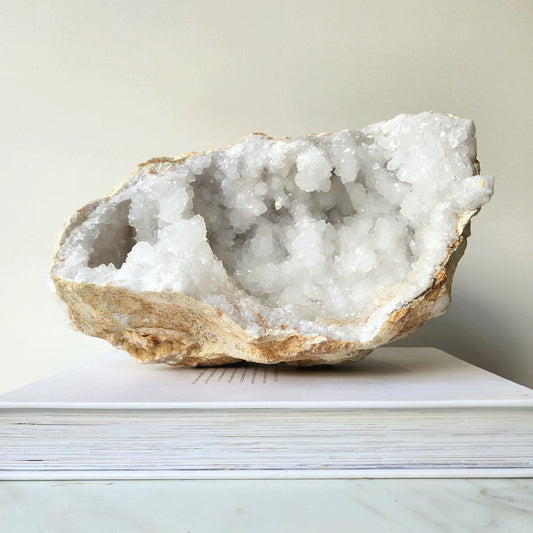 Moroccan Clear Quartz Geode XL 4 - Crystals and Me | Crystal Candles and Ethically Sourced Crystals