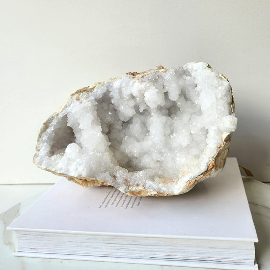 Moroccan Clear Quartz Geode XL 4 - Crystals and Me | Crystal Candles and Ethically Sourced Crystals