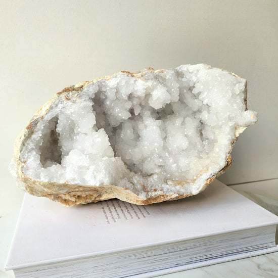 Moroccan Clear Quartz Geode XL 4 - Crystals and Me | Crystal Candles and Ethically Sourced Crystals