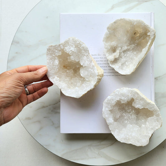 Clear Quartz Geode - Crystals and Me | Crystal Candles and Ethically Sourced Crystals