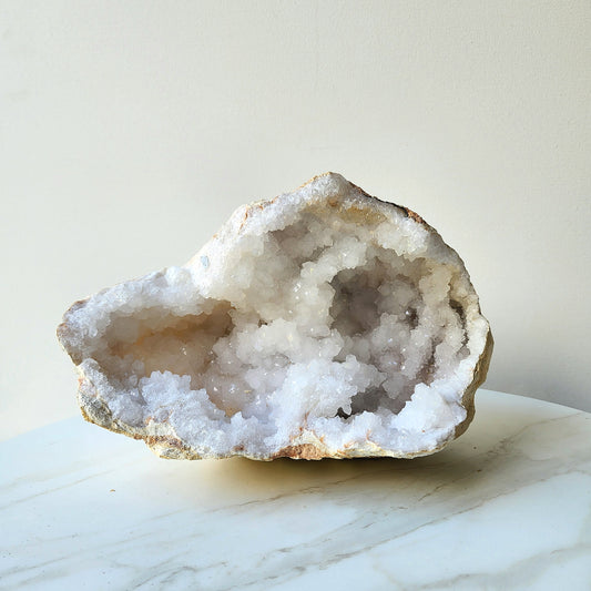 Moroccan Clear Quartz Geode XL 6 - Crystals and Me | Crystal Candles and Ethically Sourced Crystals