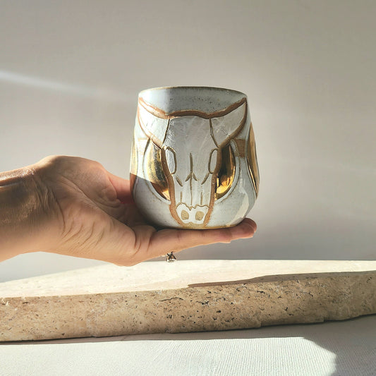 Cow Scull - Triple Goddess Ceramic Mug - Crystals and Me | Crystal Candles and Ethically Sourced Crystals