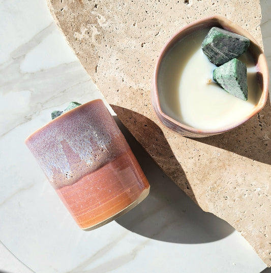 Sale-Dusk Stoneware Candle