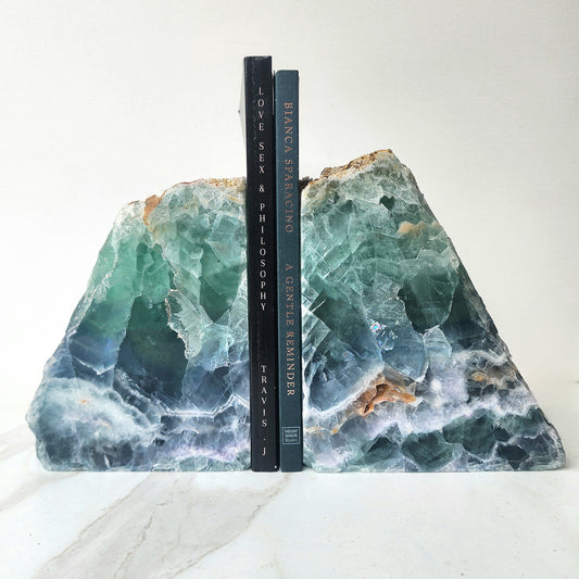 Fluorite Crystal Bookends Mexico AA