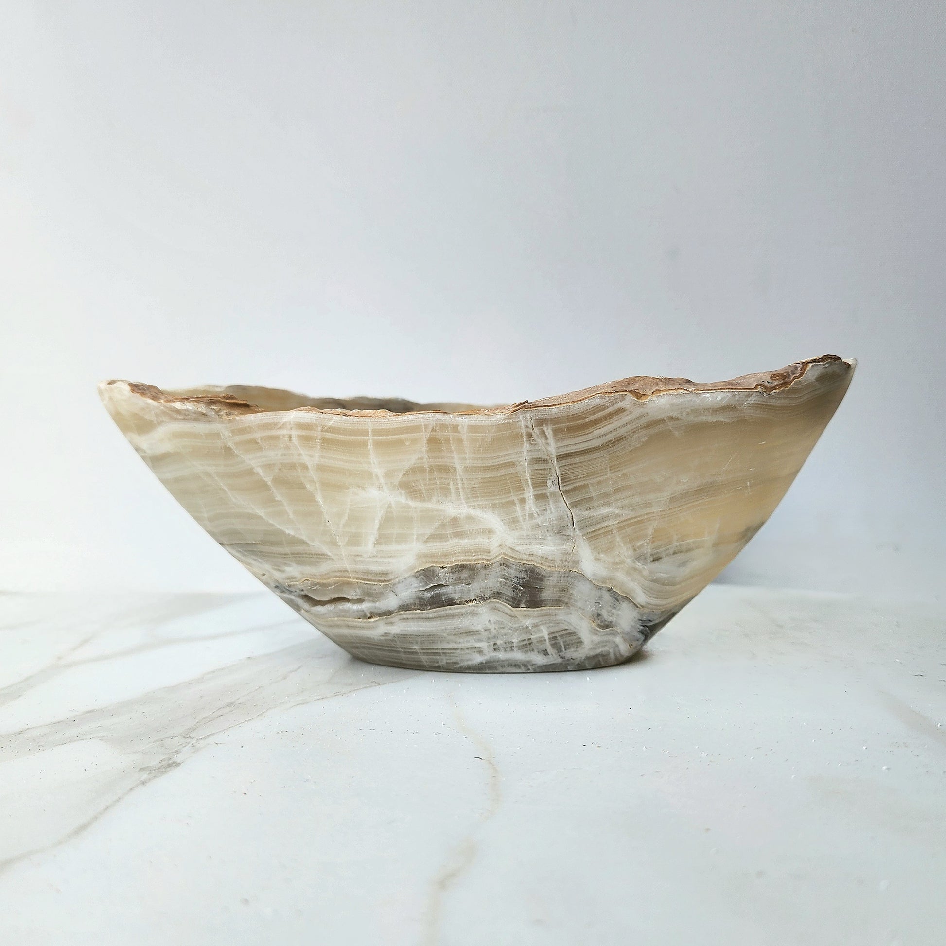 Aragonite Bowl XL 1 - Crystals and Me | Crystal Candles and Ethically Sourced Crystals