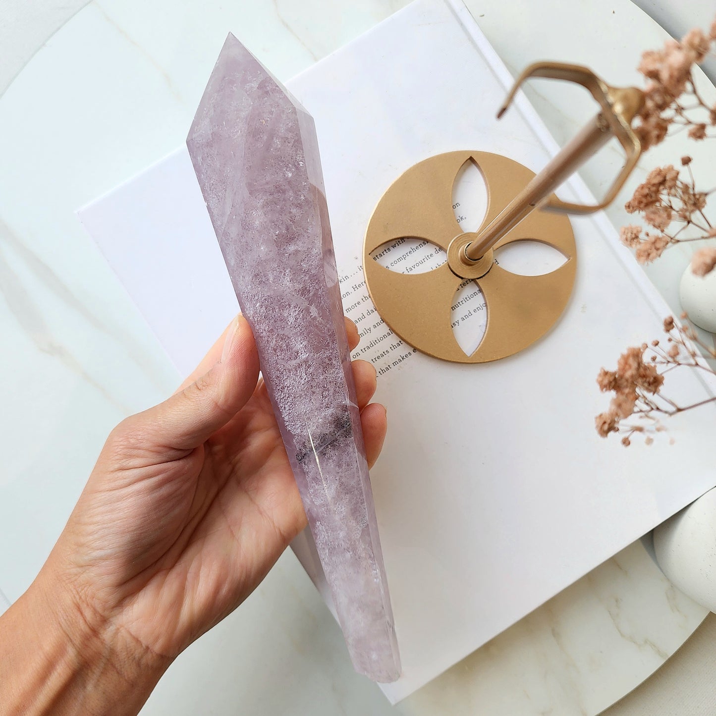 Fluorite Wand with Stand
