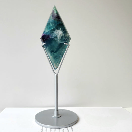 Fluorite Diamond on stand 5