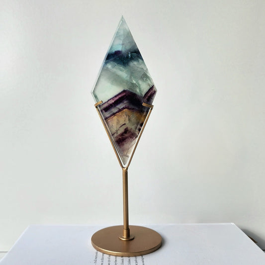 Fluorite Diamond on stand 4