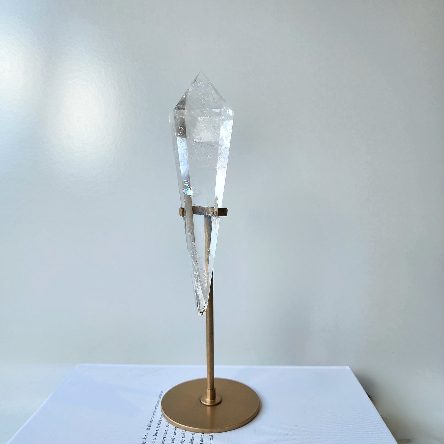 Clear Quartz Wand with stand