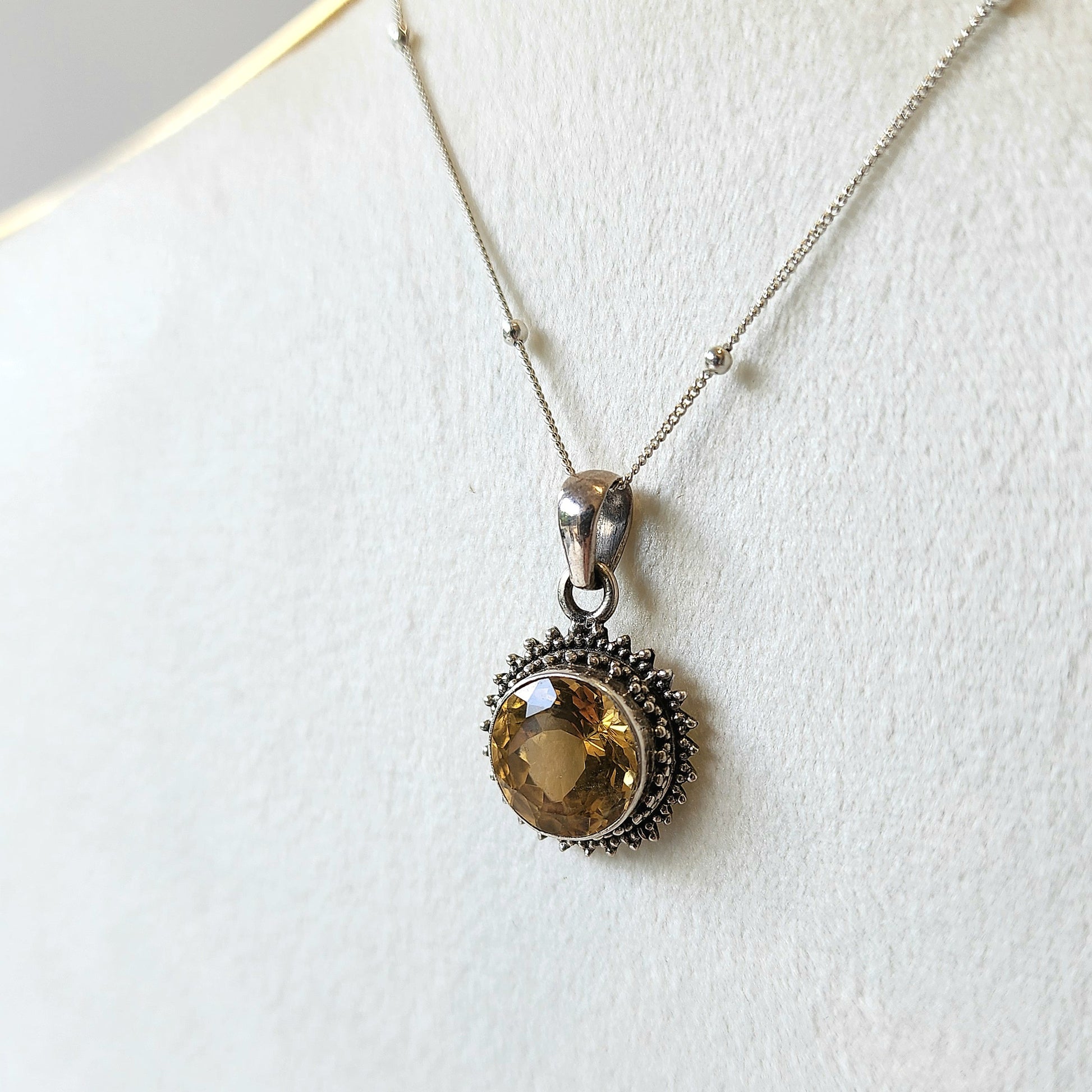 Citrine Pendant - Crystals and Me | Crystal Candles and Ethically Sourced Crystals