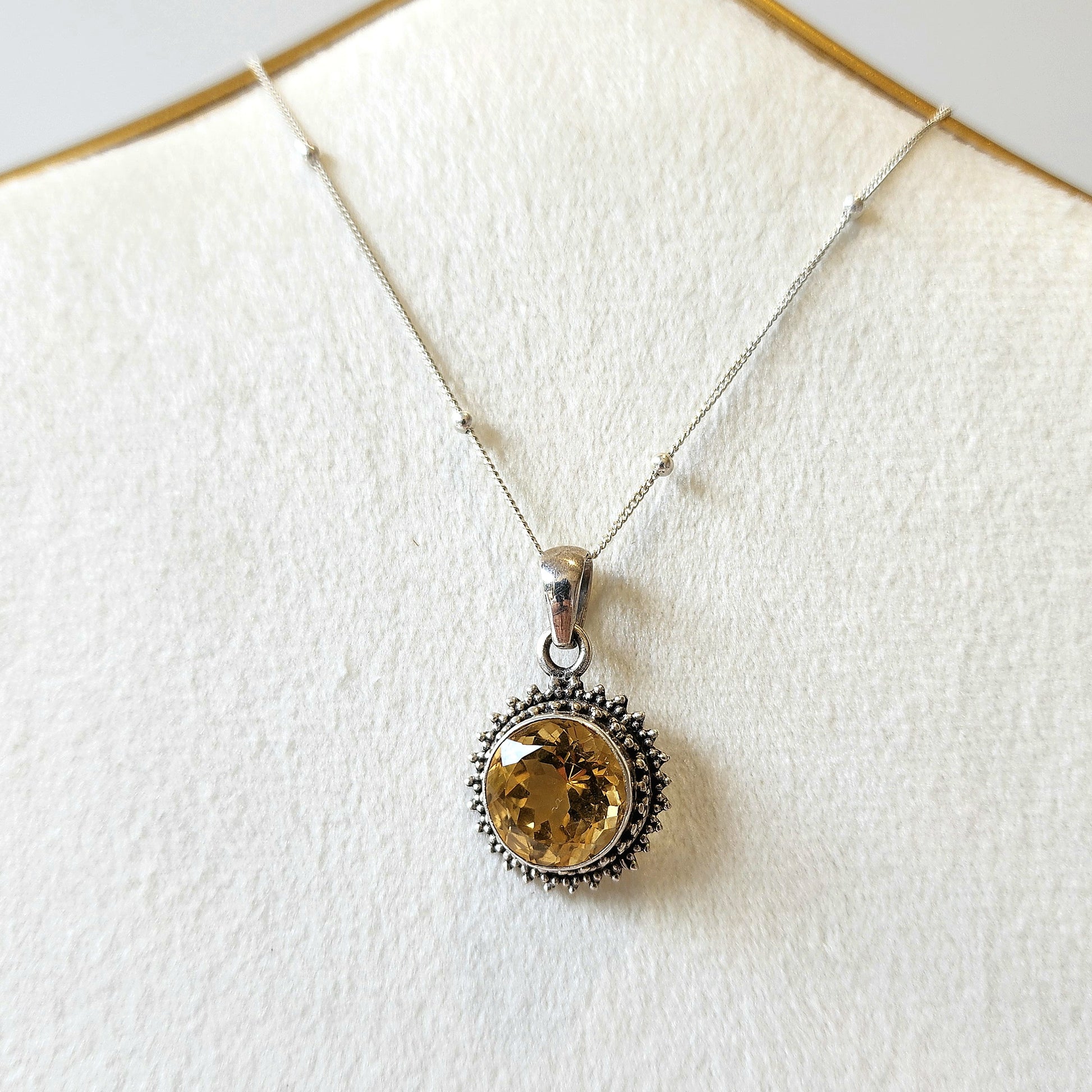 Citrine Pendant - Crystals and Me | Crystal Candles and Ethically Sourced Crystals