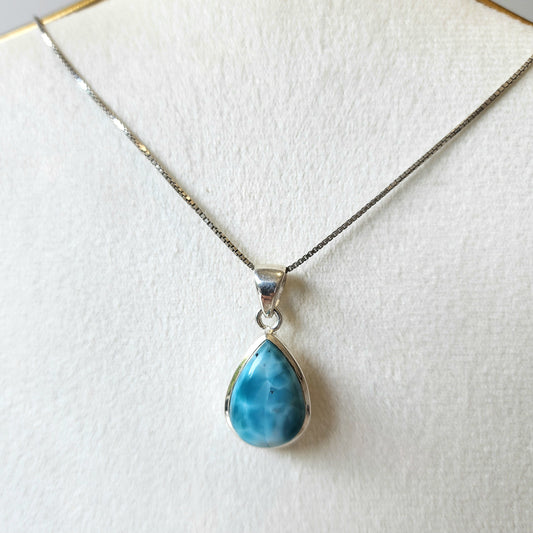 Larimar Sterling Silver Pendant