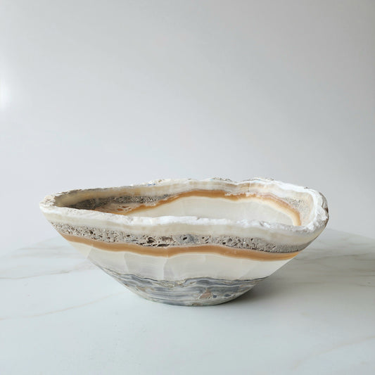 Raw Pastel Onyx Decorative Bowl - Crystals and Me | Crystal Candles and Ethically Sourced Crystals