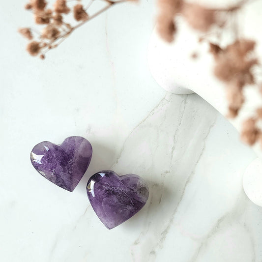 Amethyst Heart - Crystals and Me | Crystal Candles and Ethically Sourced Crystals