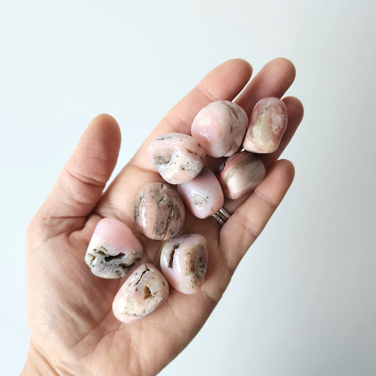 Pink Opal Crystal Tumbled Stone