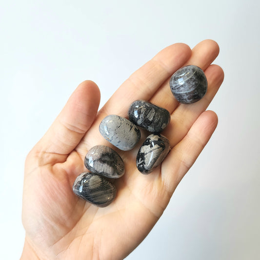 Silver Leaf Jasper Tumbled Stone - Crystals and Me | Crystal Candles and Ethically Sourced Crystals