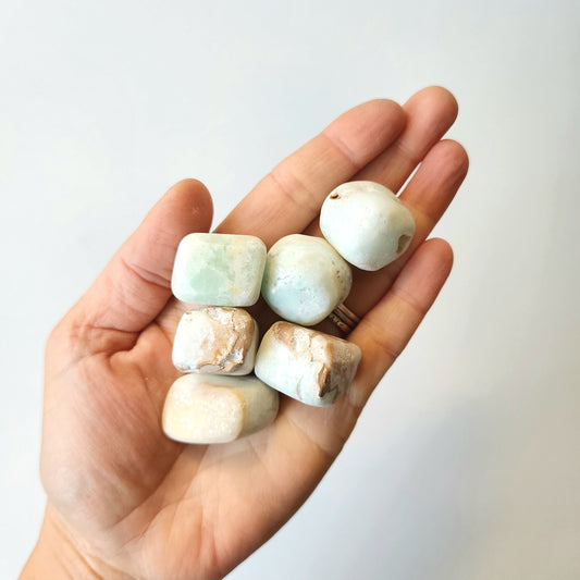 Caribbean Calcite Tumble Stones - Crystals and Me | Crystal Candles and Ethically Sourced Crystals