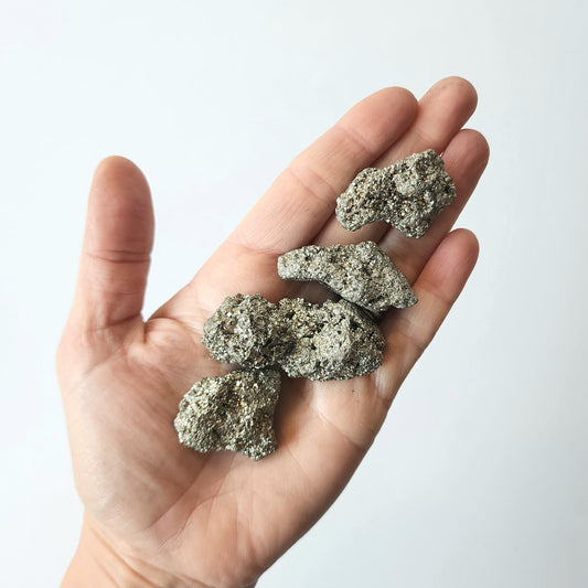 Pyrite Crystal Tumbled Stones