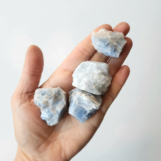 Blue Calcite Crystal Tumbled Stone