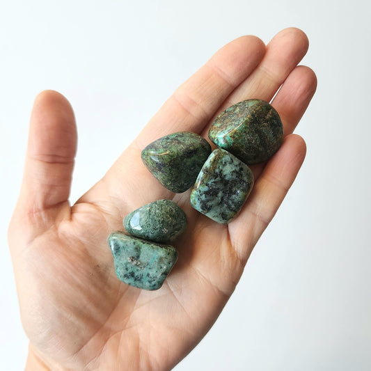 African Turquoise Tumbled Stone - Crystals and Me | Crystal Candles and Ethically Sourced Crystals