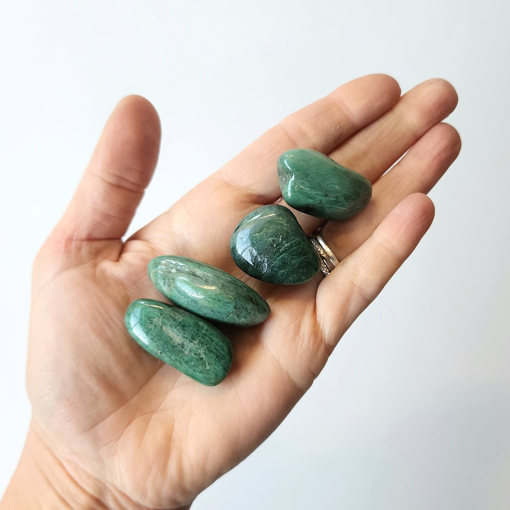 African Jade Tumble Stone - Crystals and Me | Crystal Candles and Ethically Sourced Crystals