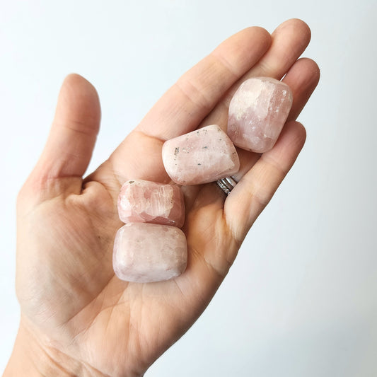 Pink Calcite Tumble Stone - Crystals and Me | Crystal Candles and Ethically Sourced Crystals