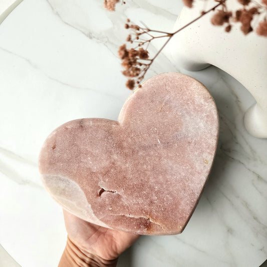 Pink Amethyst Carved Heart - Crystals and Me | Crystal Candles and Ethically Sourced Crystals