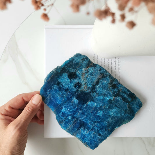 Apatite Crystal Slab Slice