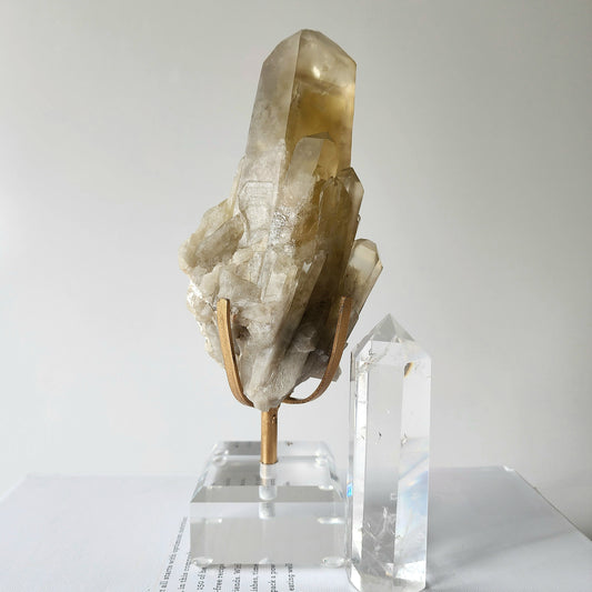 Citrine Natural Rough Point on stand