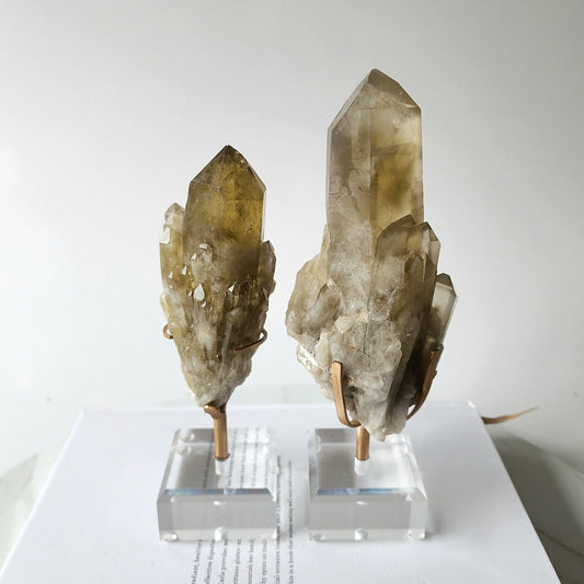 Citrine Natural Rough Point on stand