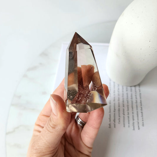 Lodolite Garden Quartz Crystal Point