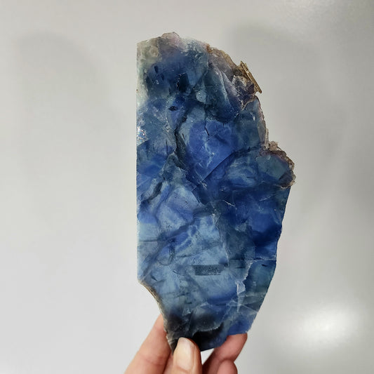 Blue Fluorite Crystal Slices Small AAA