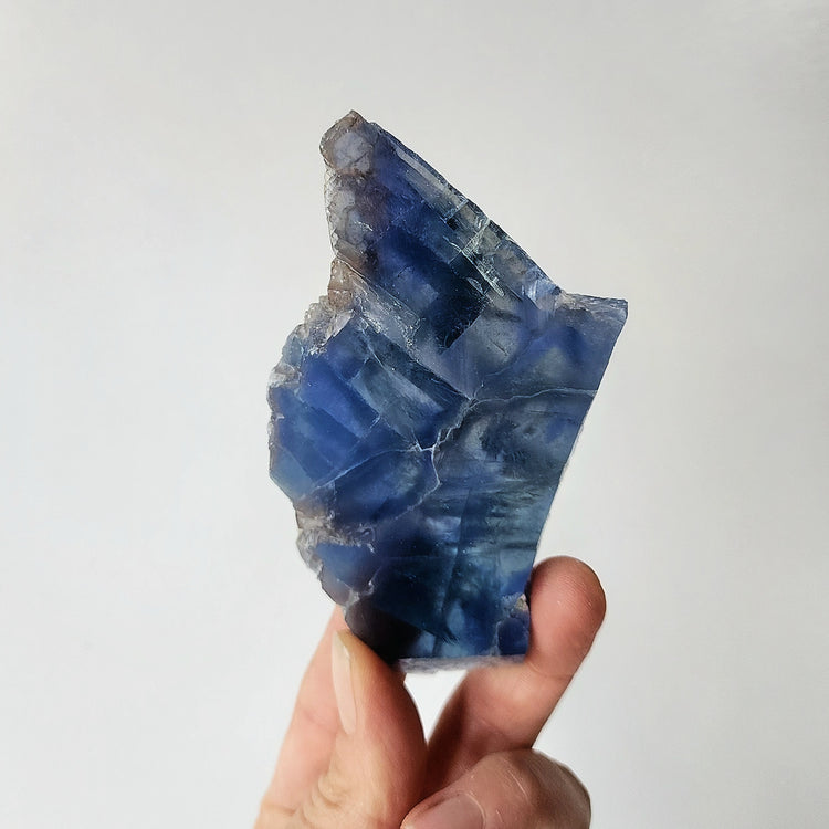 Blue Fluorite Crystal Slices Small AAA