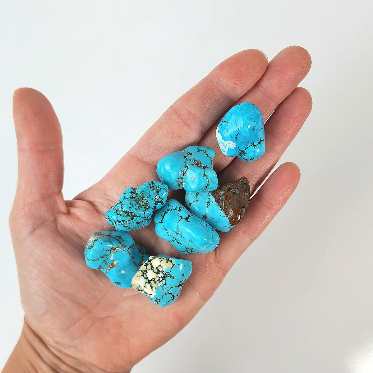 Turquoise Crystal Tumbled Stone - Crystals and Me | Crystal Candles and Ethically Sourced Crystals