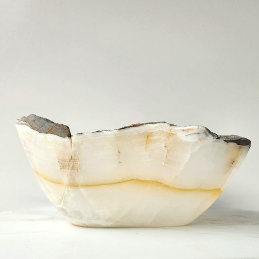 Aragonite Bowl XL Raw Natural Stone 1 - Crystals and Me | Crystal Candles and Ethically Sourced Crystals