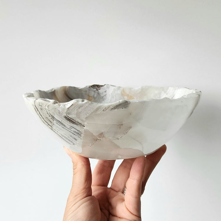 Pastel Calcite Crystal Bowl Polished 1