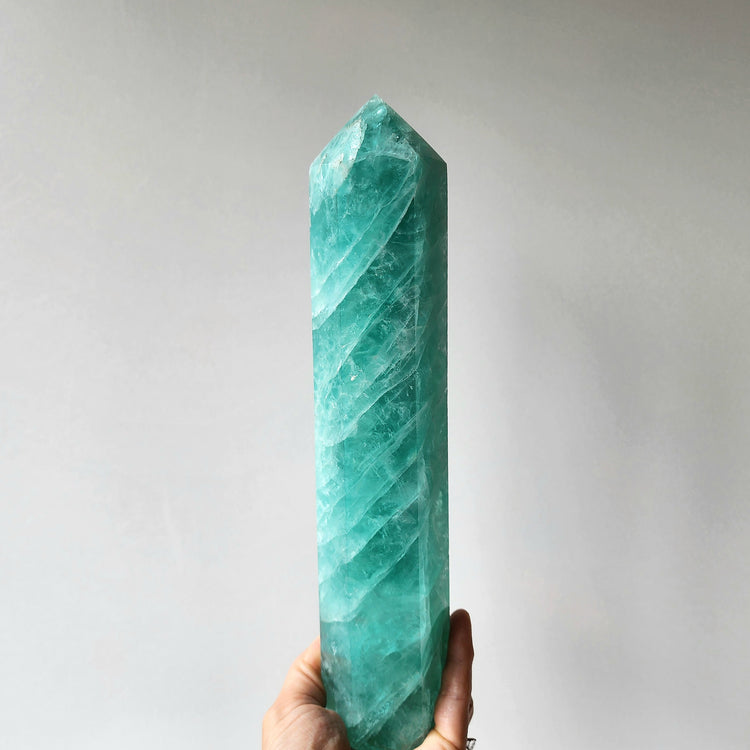 Green Fluorite Crystal Tower XL 2