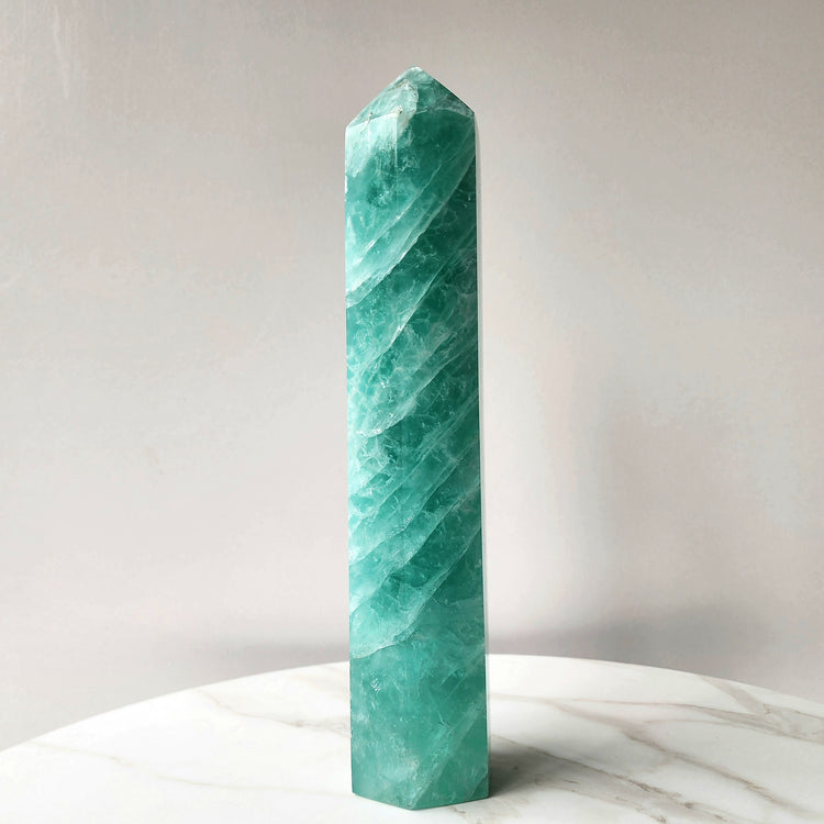 Green Fluorite Crystal Tower XL 2