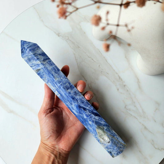 Blue Kyanite Crystal Tower Obelisk