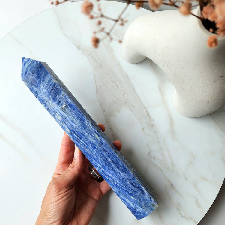 Blue Kyanite Crystal Tower Obelisk