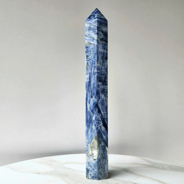 Blue Kyanite Crystal Tower Obelisk