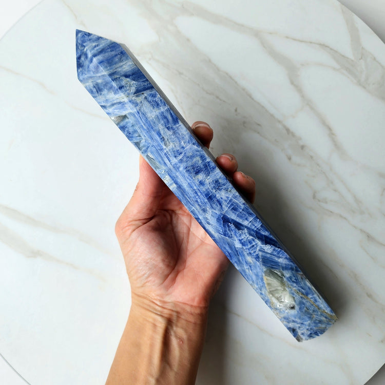 Blue Kyanite Crystal Tower Obelisk