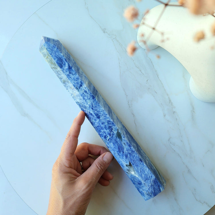 Blue Kyanite Crystal Tower Obelisk 2