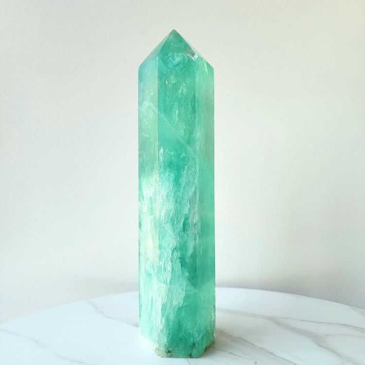 Green Fluorite Crystal Tower XL 3