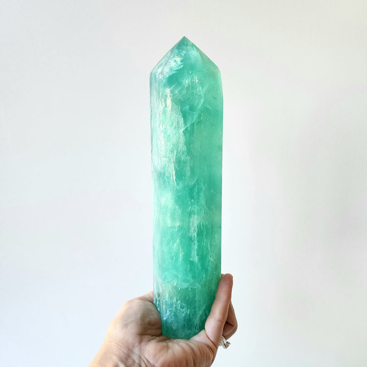 Green Fluorite Crystal Tower XL 3