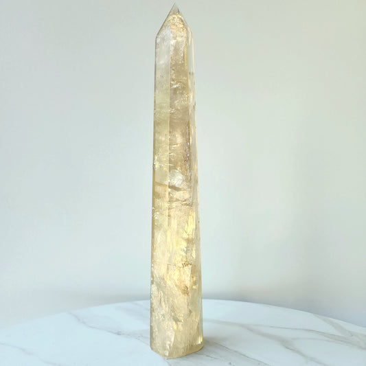 Citrine AAA Natural Polished Tower Point Obelisk