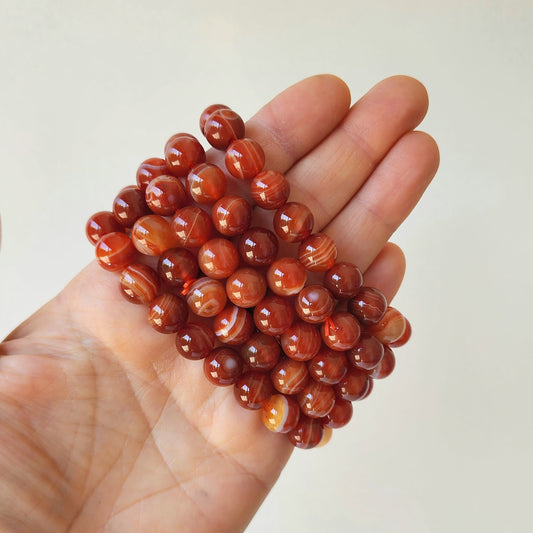 Carnelian Bracelet - Crystals and Me | Crystal Candles and Ethically Sourced Crystals