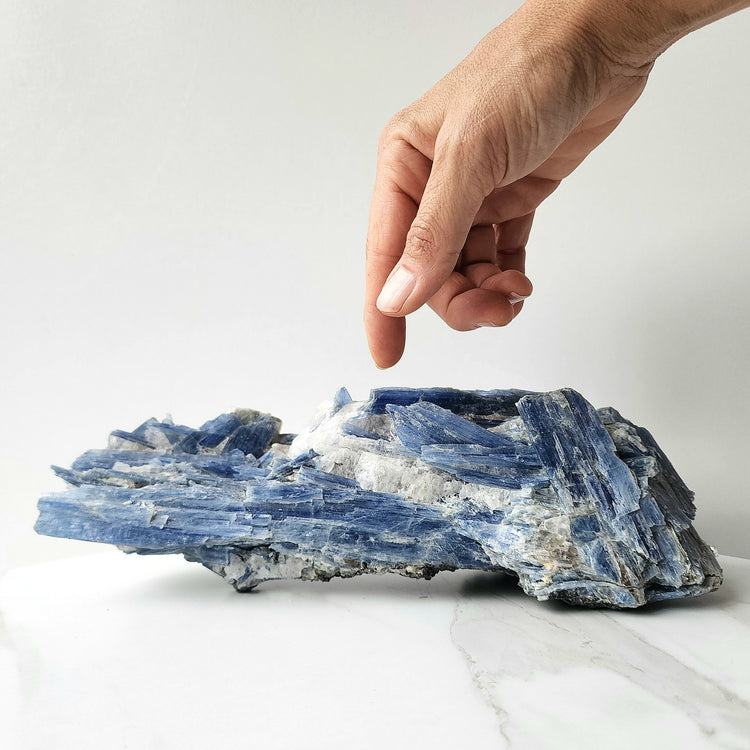 Blue Kyanite Crystal Free-Standing XL Cluster