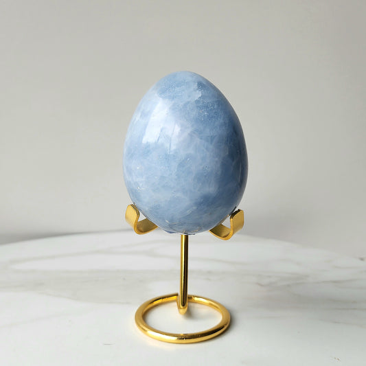 Celestite Crystal Egg on stand 602g 2