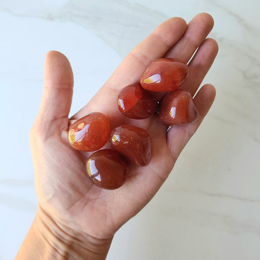 Carnelian Crystal Tumbled Stone